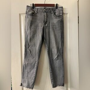 Seven7 Women’s Distressed Gray Slim Jeans